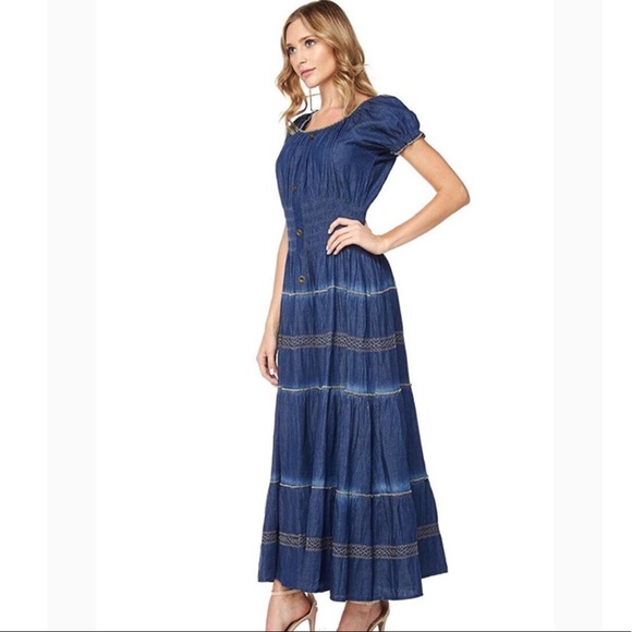 Lapis Dresses | Lapis Maxi Denim Dress 
